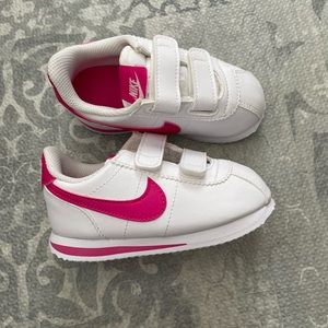New Toddler Nike Cortez, Pink Swoosh, Size 7C